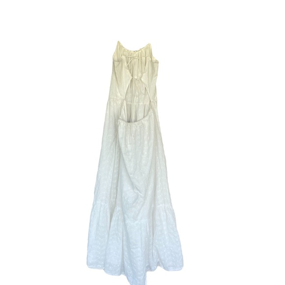 NWOT Reformation White Heaven Ruffle Midi Dress - Picture 9 of 13